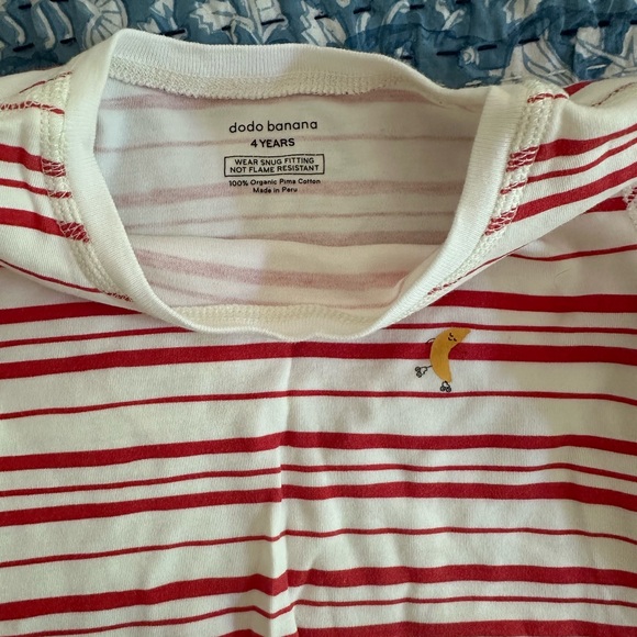 Dodo Bananna Other - Banana Republic Kids Red and White Striped Pajama Set